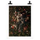 Póster Astronautas en un prado de flores - Nicebleed