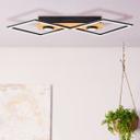 Deckenleuchte Vincent, braun, 70,7 x 35,4 cm, Holz Lampe