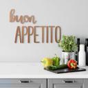Letras de madera para la cocina Buon Appetito - Caoba