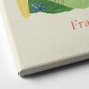 Lienzo con mapa de Francia - Rivers