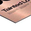Geborsteld Alu-Dibond met goud-, zilver- & kopereffect - Tainted Love Retro Pop-Art - Sub88 Studio