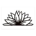 Spiegelsticker, Dekorativer Sticker Halbe Blume 