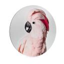 Alu-Dibond Sisi & Seb - Roze Kaketoe - rond