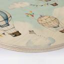 Cuadro de madera Oliver Robins - Balloon Bonanza - Redondo