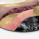 Tableau sur alu-Dibond rond SpaceFrog Designs - soleil rose