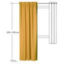 Homing Fertigschal mit verdeckten Schlaufen, Galdin safran -  2,45 x 1,4 m