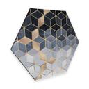 Hexagon Dibond Fredriksson - Blue Geometry