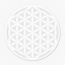 Akrylglasbillede, vinduesbillede til at hænge op Flower of life - rund