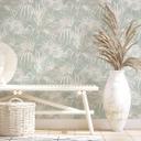 Blomstret tapet Novamur Kylie grøn, beige