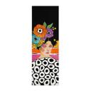 Póster de tela mujer con corona de flores de colores - Hülya - Panorama