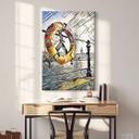 Lienzo Zamart - Kandinsky se encuentra con Hamburgo en el puerto