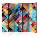 Rumdeler - Farverigt patchwork, 3-delt