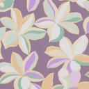 blomstertapet Hawaii lilla orange - blomstertapet designer - design tapet natur