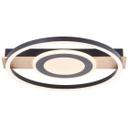 Deckenleuchte Leopold, braun, 5,5 x 39 cm, Holz Moderne LED-Deckenleuchte, dimmbar