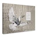 Canvasbillede - Banksy - Fredsduen