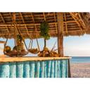 non-woven tapet BeachBar hav fototapet Designwalls i brun og blå  