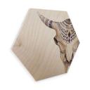 Hexagone - Bois placage bouleau - Kvilis - Crâne Boho 