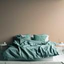 ensfarvet tapet med strukturmønster beige - tapet med stoflook 
