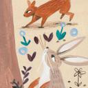Fotomural para habitación infantil - Árbol de la vida con animales del bosque - Bonne Müller