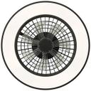 Deckenleuchte Levin, schwarz, 13,7 x 48,5 cm, Deckenventilator mit LED