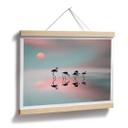 Poster Natalia - Famille de flamants roses