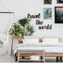 Letras acrílicas Viajar por el mundo