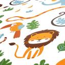 Tropisk jungletapet i farverigt og hvidt til børneværelset Made in Germany Little Love