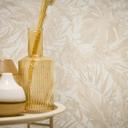 COSMOPOLITAN jungletapet beige creme - botanisk Ikke-vævet tapet med blade