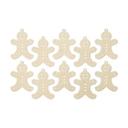 Decoración en madera de Navidad - Hombre de pan de jengibre madera de álamo (10 piezas) - 8x10 cm c/