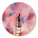Glasbillede - Taudalpoi - Painting Clouds