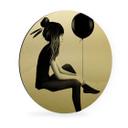 Alu-Dibond Ireland goud effect - No such thing as nothing - Rond