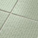 Azulejos Adhesivos filigrana en espiga - menta - lote de 12