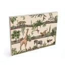 Cuadro de madera Animales africanos en la selva - Kikki Belle