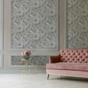 A.S. Creation blomstret tapet i grå og hvidt non-woven tapet moderne stil i 3D