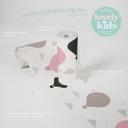 A.S. Création Lovely Kids Frise autocollante enfant - Rosé, Gris