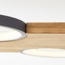 Deckenleuchte Elena, braun, 55 x 34,6 cm, Holz LED-Deckenleuchte, dimmbar