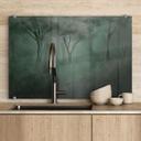 Spatscherm forest magic in de ochtendmist groen - Ms Tiff