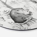 Tableau en alu-Dibond Kvilis - Amis des animaux en noir & blanc