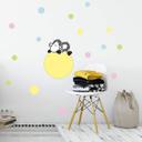 Muursticker Schaap met Confetti - Sheepworld
