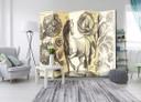 Screen room divider - Hest, 5-delt - 225x172 cm