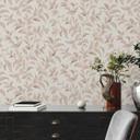 Papel pintado Hoja gris blanco - papel pintado no tejido floral - papel pintado salon dormitorio cocina
