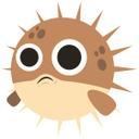 Muursticker Emoji Kogelvis