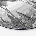 Wanddecoratie Idyllisch plantenlandschap - Ms Tiff - Aluminium dibond - Rond