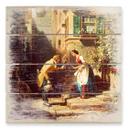 Cuadro de madera Spitzweg - El novio eterno - 40x41,5 cm