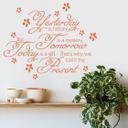 Wallsticker -  Yesterday is history...