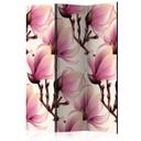 Skærmvæg - Magnolier i blomst, 3-delt