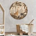 Cuadro de madera Kikki Belle - Jungle Jive - Sepia - Redondo