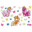 Wallsticker Filly Unicorn Crystalia Sæt