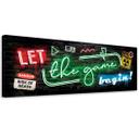 Canvasbillede, neon til gamere
