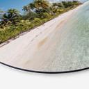 Billede af Palmestranden i Sydhavet - Colombo - rund – print på aluminium (Alu-Dibond)